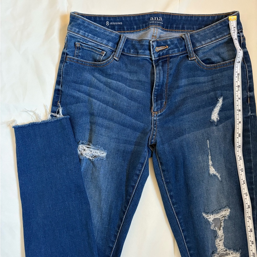 Anna Women's Distressed Blue Jeans
